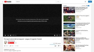 Fix Log in server did not respond - League of Legends Tutorial ...