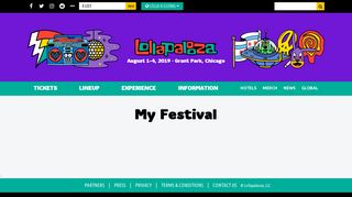 My Festival – Lollapalooza