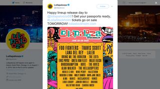 Lollapalooza on Twitter: 