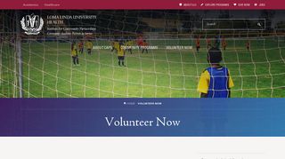 Volunteer Now - CAPS - Loma Linda University
