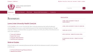 Resources | Loma Linda University Health Connection