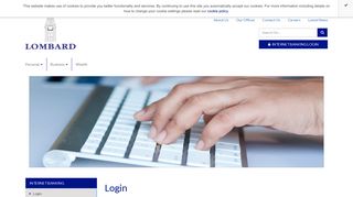 internet banking login - Lombard Bank