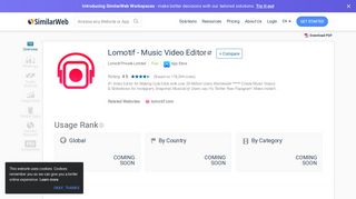 Lomotif - Music Video Editor App Ranking and Market Share Stats in ...