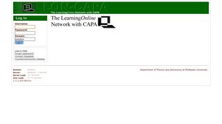 LON-CAPA The LearningOnline Network with CAPA Login