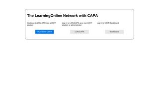 Welcome to the LearningOnline Network with CAPA