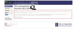 LON-CAPA The LearningOnline Network with CAPA Login