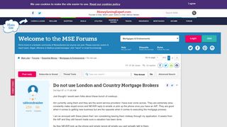 Do not use London and Country Mortgage Brokers - MoneySavingExpert ...