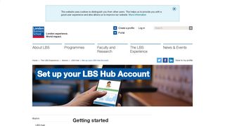 Set up your LBS Hub Account | London Business School