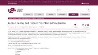 Information for London Capital and Finance PLC investors | FCA