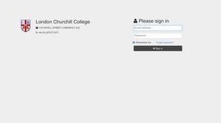 Student Admission Online Application - London Churchill College