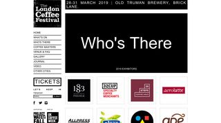 The London Coffee Festival 2018 - Who's There