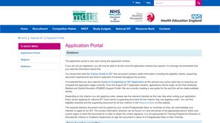 Application Portal - Specialty Training - Health Education England