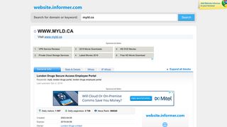 myld.ca at WI. London Drugs Secure Access Employee Portal