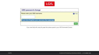 USO Password Change Page - support.lgfl.net - London Grid for ...