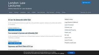 EU Law | London Law Lectures