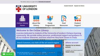 The Online Library - University of London