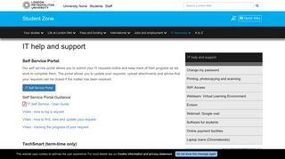 IT help and support - Student Zone - London Metropolitan University
