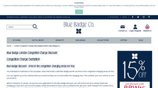 London Congestion Charge | Blue Badge holders | Blue Badge Co