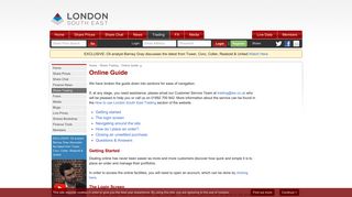 Online Guide - London South East Trading - Share Trading / ISA ...