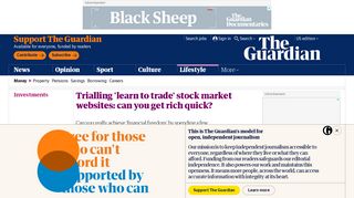 Trialling 'learn to trade' stock market websites: can you get rich quick ...