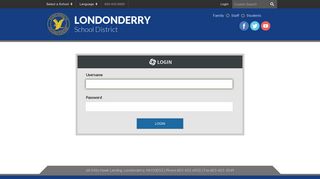 Login - Londonderry School District