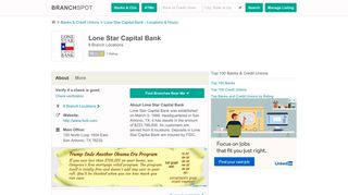 Lone Star Capital Bank - 8 Locations, Hours, Phone Numbers …