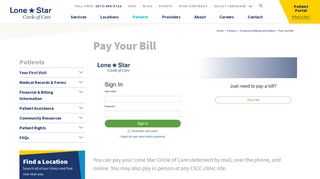 Pay Your Bill | Lone Star Circle of Care
