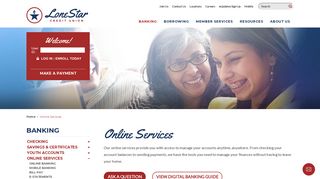 Online Services | TX Credit Union Online Banking | Lone Star CU
