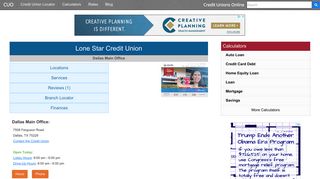 Lone Star Credit Union - Dallas, TX - Credit Unions Online