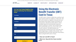 EBT Card In Texas | texas-foodstamps.org