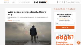 Why cultivating wisdom reduces loneliness - Big Think