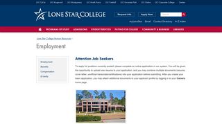 Employment - Lone Star College