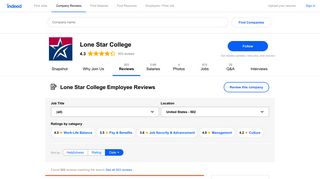 Working at Lone Star College: 498 Reviews | Indeed.com