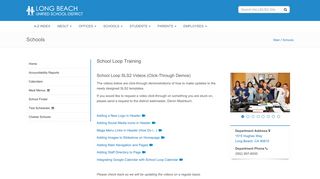 Long Beach Schools - Schools: School Loop Training
