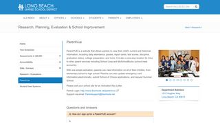 Long Beach Schools - Research, Planning, Evaluation & School ...