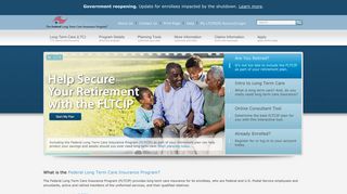 Homepage for the Federal Long Term Care Insurance Program