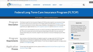 Federal Long Term Care Insurance Program (FLTCIP) | Benefits.gov
