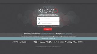 Developed by krowD - Login page - Darden Restaurants