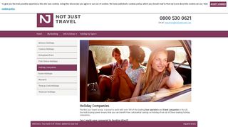Holiday Companies - Not Just Travel