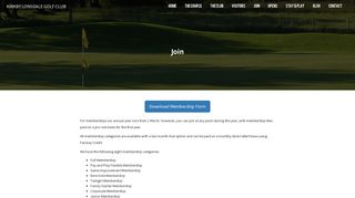 Join - Kirkby Lonsdale Golf Club