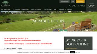 Casterton Golf Club | Member Login