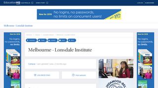 Lonsdale Institute - Melbourne - Lonsdale Institute — EducationHQ ...