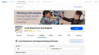 Working at Look Ahead Care And Support: Employee Reviews ...
