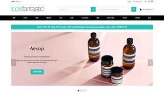 lookfantastic - Makeup | Skincare | Haircare | Free Delivery