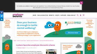 Lookers launches employee discounts scheme - Employee Benefits