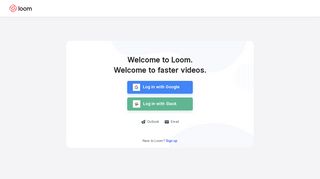Sign In - Loom | Free Screen & Video Recording Software