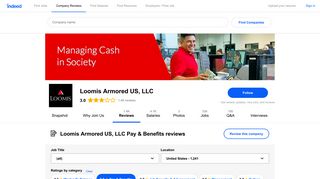 Read more Loomis Armored US, LLC reviews about Pay & Benefits