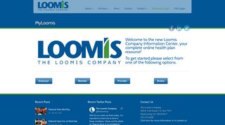 MyLoomis Login - The Loomis Company