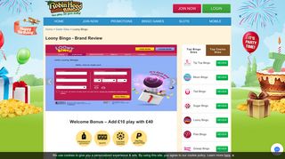 Loony Bingo | Join the Best online bingo site in the UK
