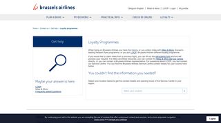 Loyalty programmes | Brussels Airlines